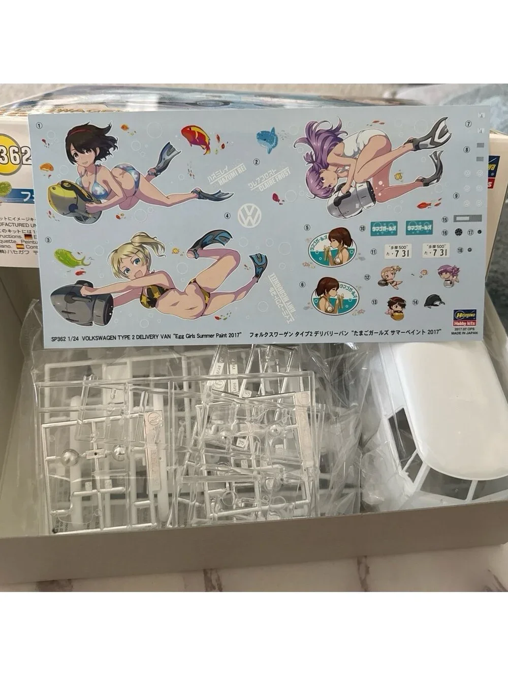 Hasegawa 1/24 Volkswagen Type 2 Delivery Van Egg Girls Model Kit 2017